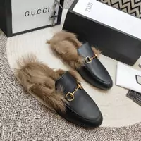 chaussures gucci et loisirs multisports en cuir femmes outdoo slippers buckle black